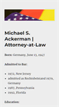 Mobile Screenshot of michaelackerman.net